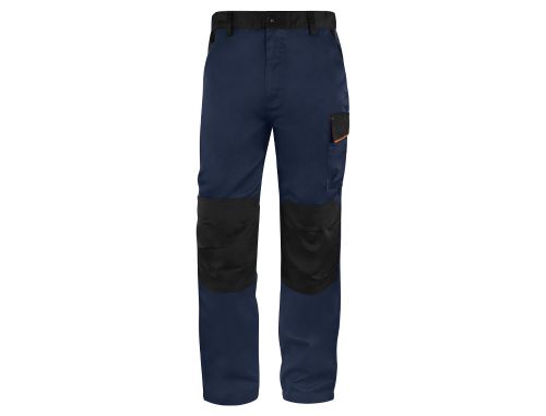 Calas deltaplus com cintura ajustavel e 5 bolsos cor azul laranja tamanho s , Deltaplus , 75787 , 3295249151225
